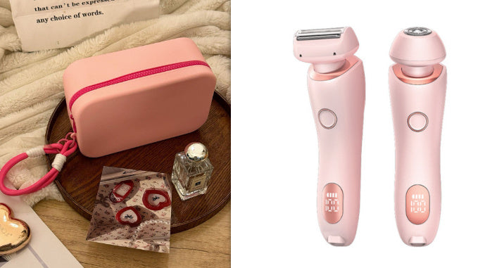 2-in-1 Rechargeable Hair Removal Epilator – Painless &amp; Waterproof Shaver for Women