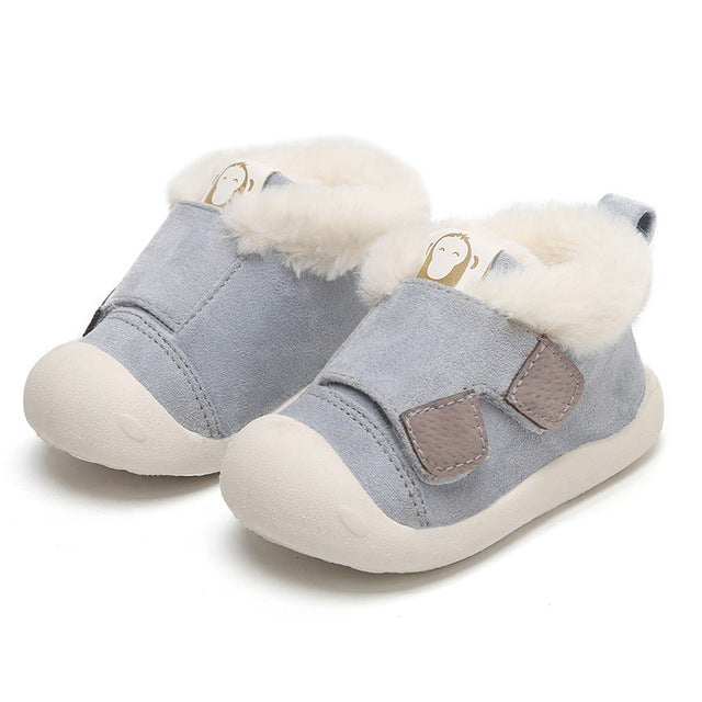 Children's Toddler Shoes – Warm Non-Slip Cotton Shoes, Soft Velvet Shoes