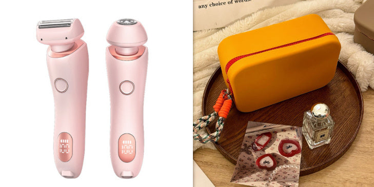 2-in-1 Rechargeable Hair Removal Epilator – Painless &amp; Waterproof Shaver for Women