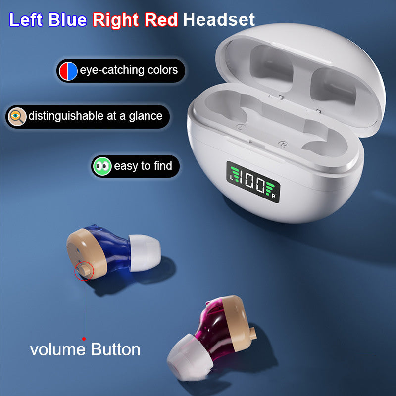 New Charging Warehouse Noise Reduction Elderly No Howling Suction Digital Display Charging Hearing Aid