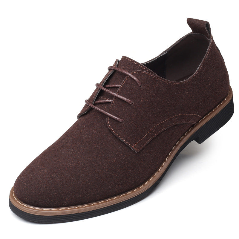 Men's Large Size Suede Leather Shoes – Stylish & Comfortable