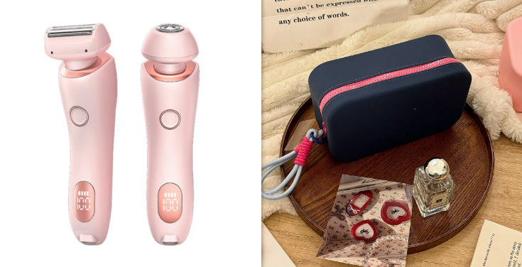 2-in-1 Rechargeable Hair Removal Epilator – Painless &amp; Waterproof Shaver for Women