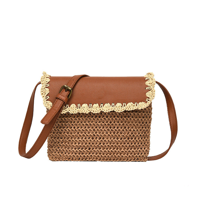 Stylish Straw Weaving Shoulder Bag – Trendy, Lightweight & Versatile