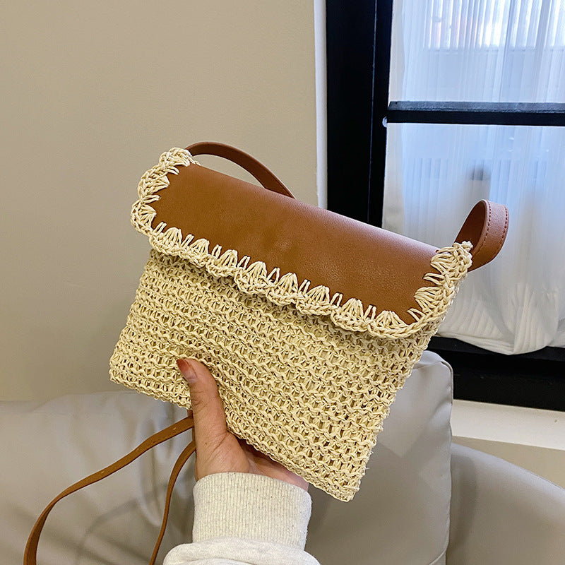 Stylish Straw Weaving Shoulder Bag – Trendy, Lightweight & Versatile