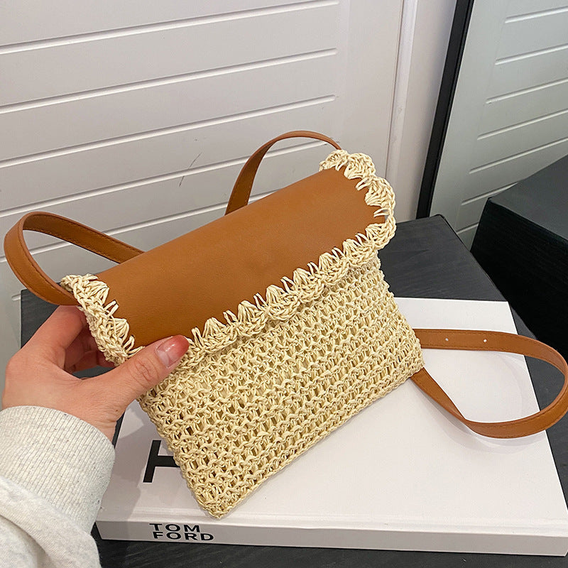 Stylish Straw Weaving Shoulder Bag – Trendy, Lightweight & Versatile