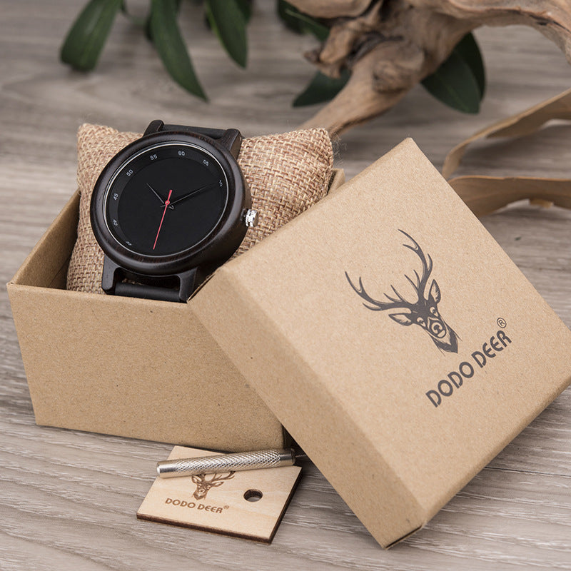 Dodo Deer Wooden Quartz Watch – Elegant & Stylish Handmade Timepiece