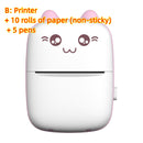 Mini Printer Portable Mini Bluetooth WiFi New Wrong Printer Mobile Phone Photo Title Note Hot Print Pocket Student Error Label Printer