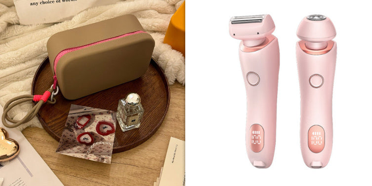 2-in-1 Rechargeable Hair Removal Epilator – Painless &amp; Waterproof Shaver for Women