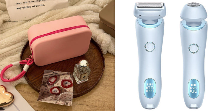 2-in-1 Rechargeable Hair Removal Epilator – Painless &amp; Waterproof Shaver for Women