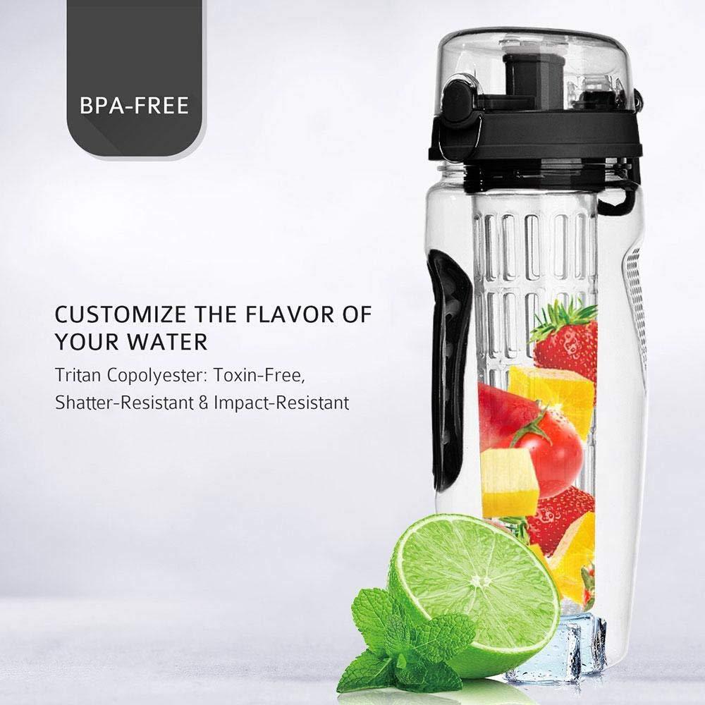 1000ml BPA-Free Sport Fruit Infuser Water Bottle – Leakproof & Durable