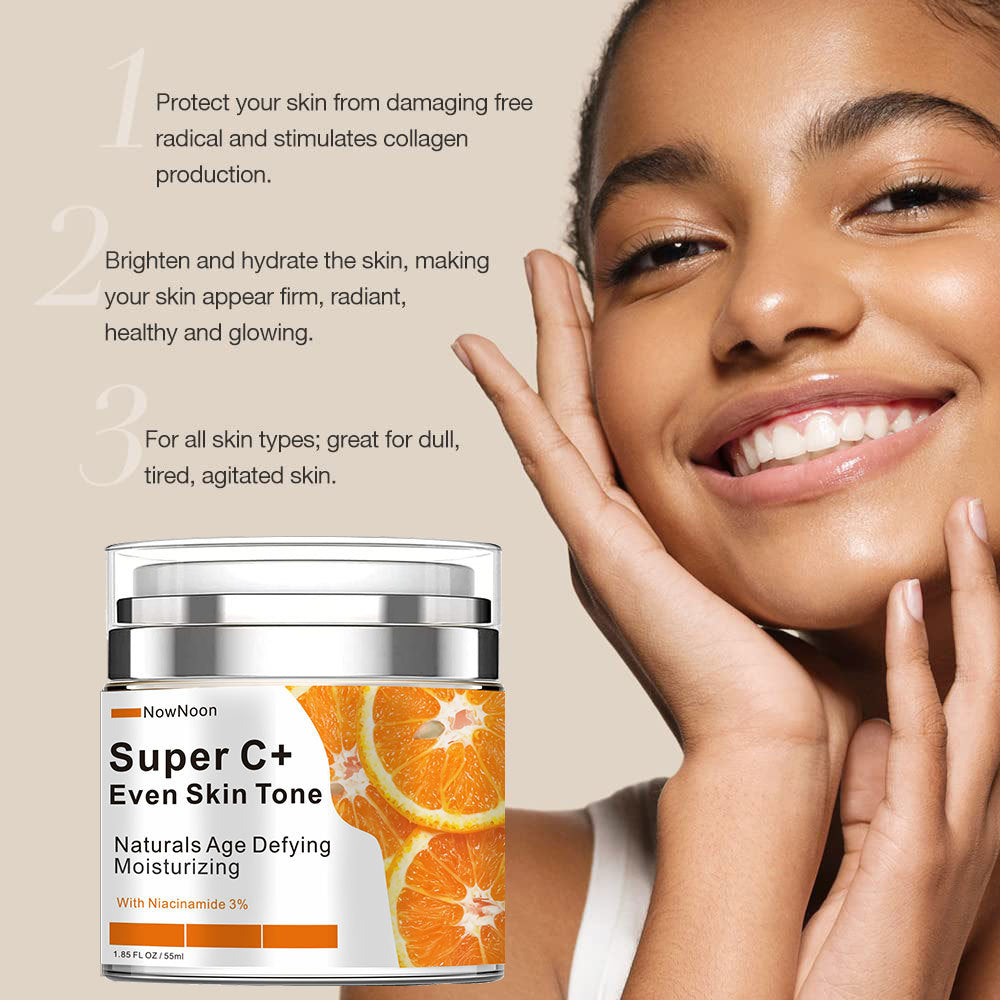 Now Noon Super C+ Face Cream – Even Skin Tone & Brightening Formula