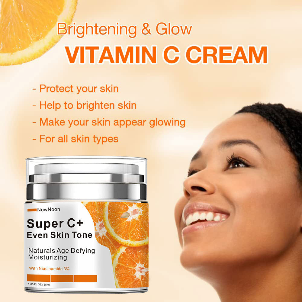 Now Noon Super C+ Face Cream – Even Skin Tone & Brightening Formula