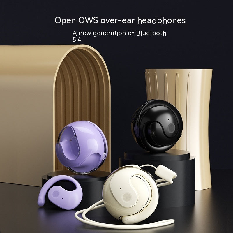 Small Coconut Ball Wireless Bluetooth Headset – Non-In-Ear Sports Headset