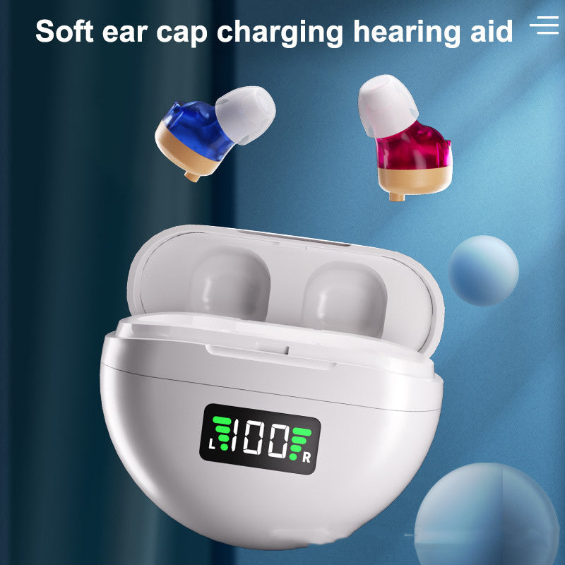 New Charging Warehouse Noise Reduction Elderly No Howling Suction Digital Display Charging Hearing Aid