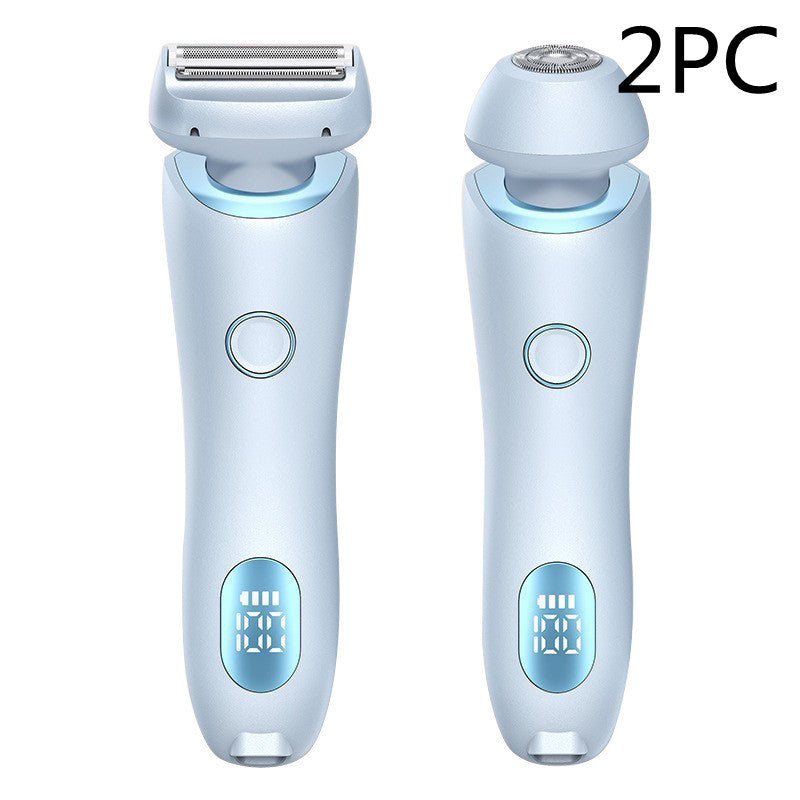 2-in-1 Rechargeable Hair Removal Epilator – Painless &amp; Waterproof Shaver for Women