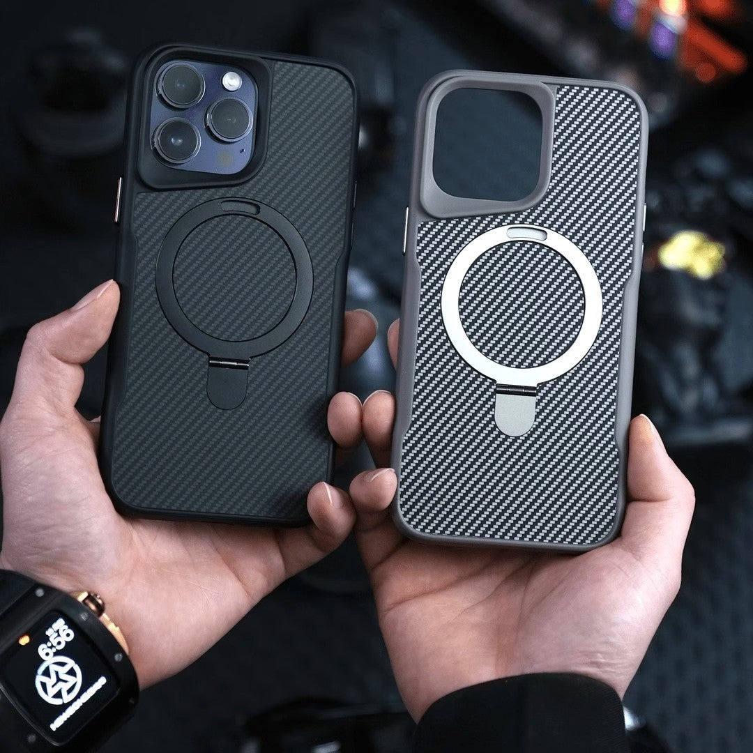 Carbon Fiber Magnetic Armor Case – Drop-Resistant & Stylish Protection