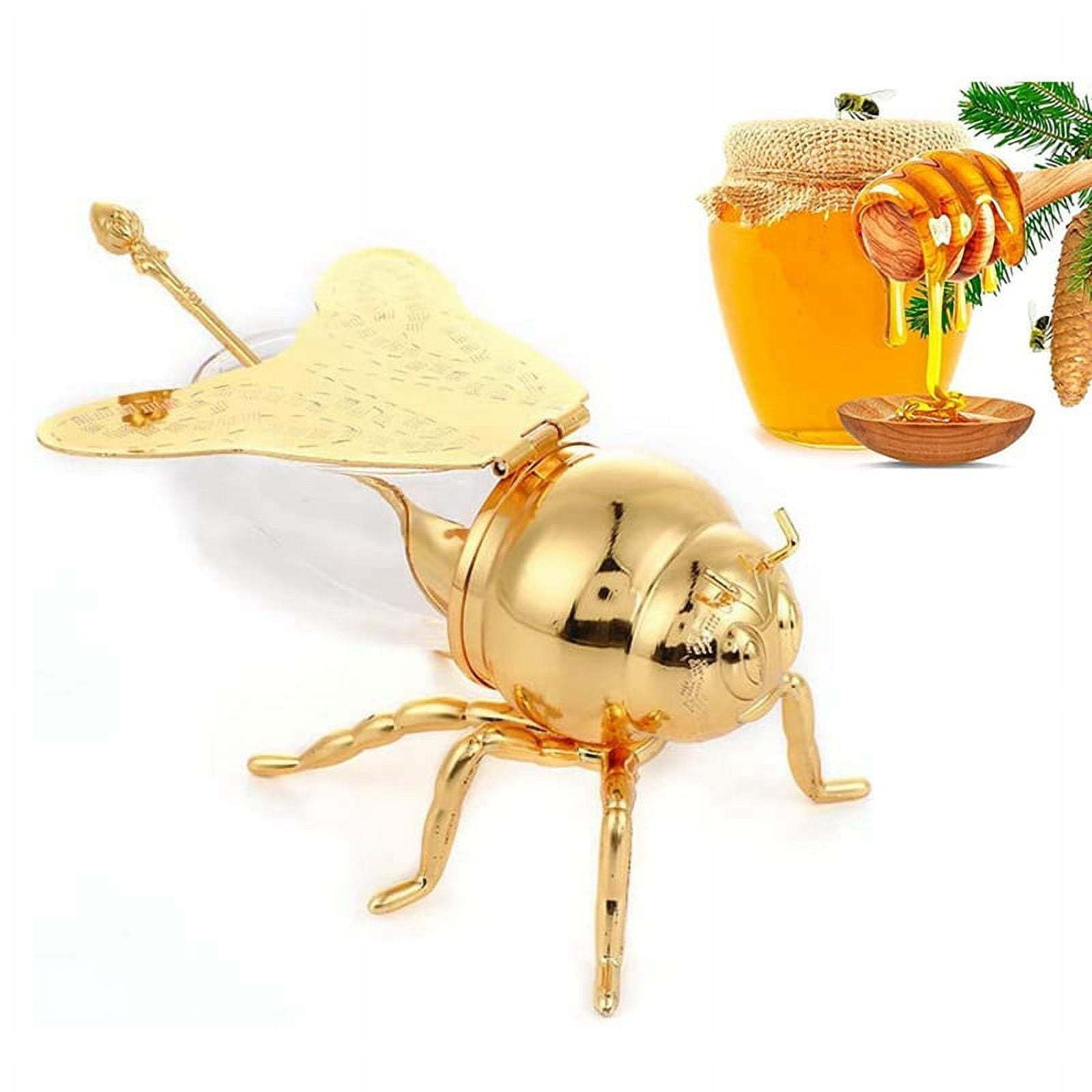 Luxury Bee-Shaped Honey Jar With Spoon – Stylish & Multi-Purpose Storage Container