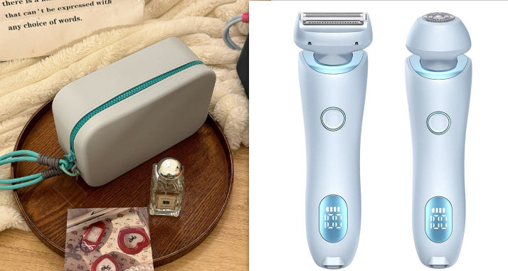 2-in-1 Rechargeable Hair Removal Epilator – Painless &amp; Waterproof Shaver for Women