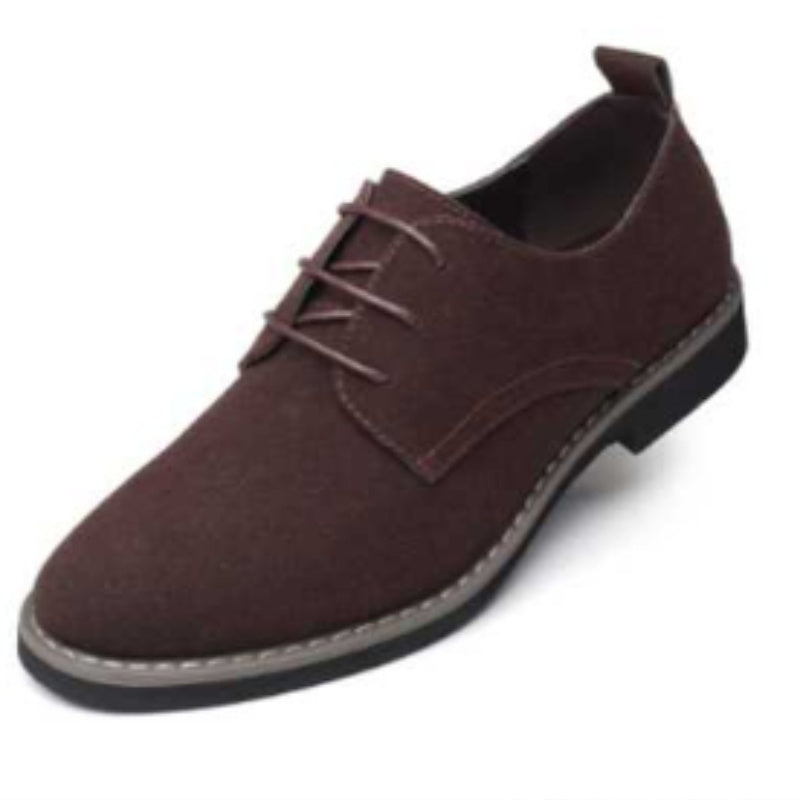 Men's Large Size Suede Leather Shoes – Stylish & Comfortable