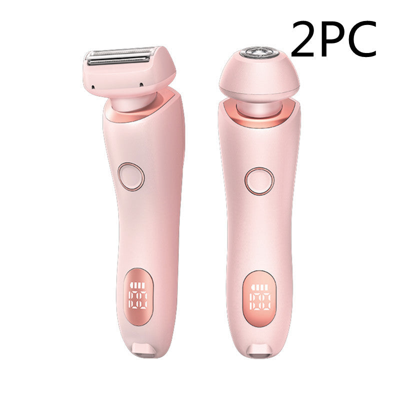 2-in-1 Rechargeable Hair Removal Epilator – Painless &amp; Waterproof Shaver for Women