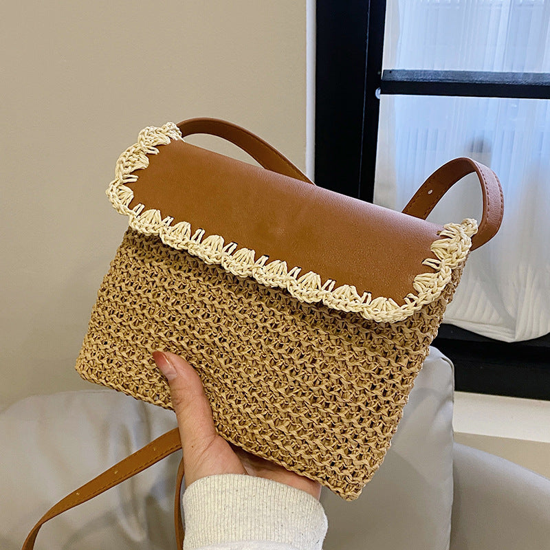 Stylish Straw Weaving Shoulder Bag – Trendy, Lightweight & Versatile